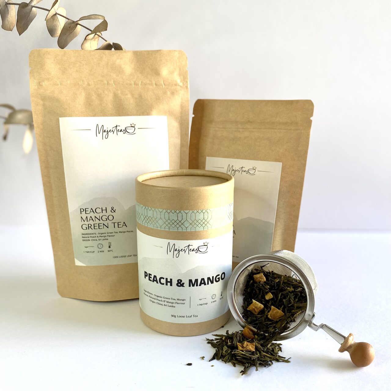 Peach & Mango Organic Tea | Majesteas Australia Peach & Mango Organic Tea - Image 2